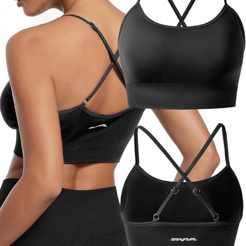 Women Seamless Crossback Sports Bra Medium Support