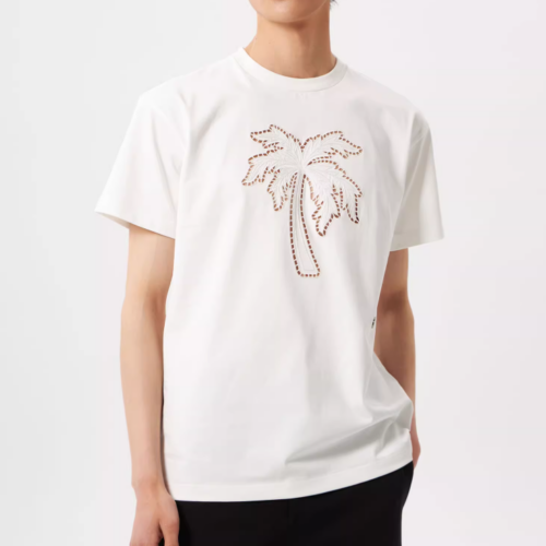 Heavy Weight T-shirts Men Hollow Embroidery G032